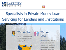 Tablet Screenshot of lakecityservicing.com